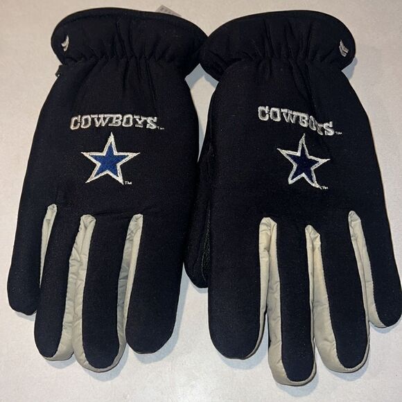 Dallas Cowboys flannel lined warm winter Waterproof gloves Men’s L XL - Picture 7 of 7